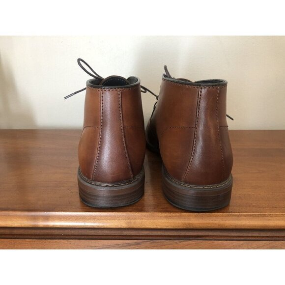 Nordstrom Ortholite Mens Size 8.5 Brown Leather Lace Up Shoes - Picture 4 of 7